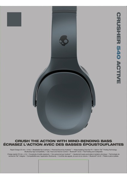 Crusher 540 Active Bluetooth Kulaklık Coal S6EVW-T992 modelleri