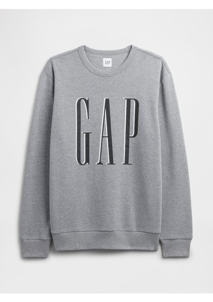 Erkek Gri Gap Logo Fleece Sweatshirt fiyatları