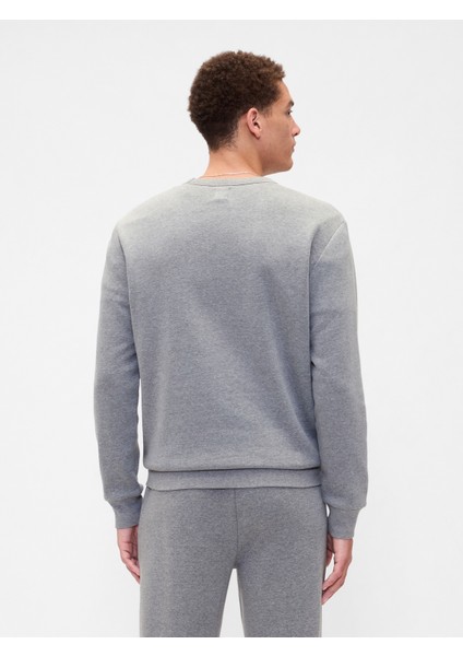 Erkek Gri Gap Logo Fleece Sweatshirt fırsatları