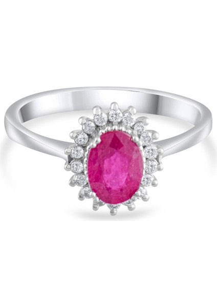 1.01 Karat Pırlanta Yakut Yüzük, Gerçek Pırlanta, Sertifikalı Mücevher