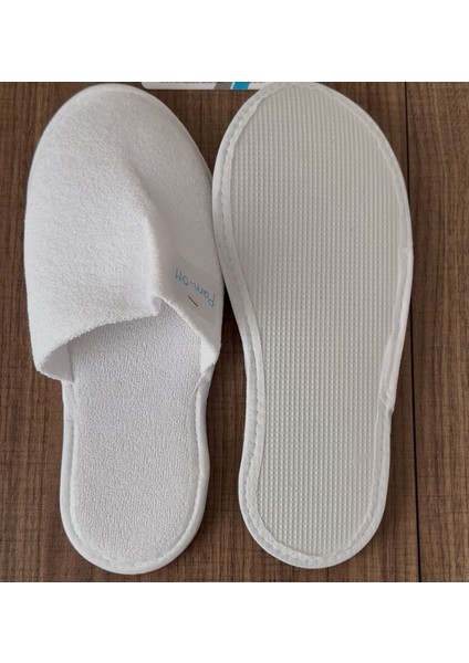 250 Çift Tek Kullanımlık Otel Terliği Pamuk Çift Kat Havlu Kumaş Yanlar Biyeli 3mm Evataban