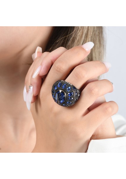 5.20 Karat Pırlanta Safir Yüzük, Gerçek Pırlanta, Sertifikalı Mücevher fiyatları