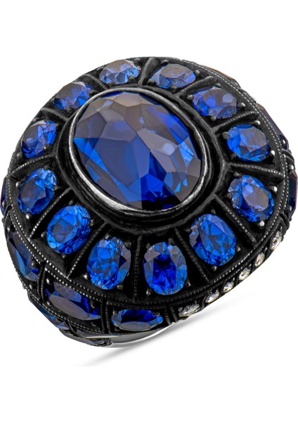 5.20 Karat Pırlanta Safir Yüzük, Gerçek Pırlanta, Sertifikalı Mücevher fırsatları