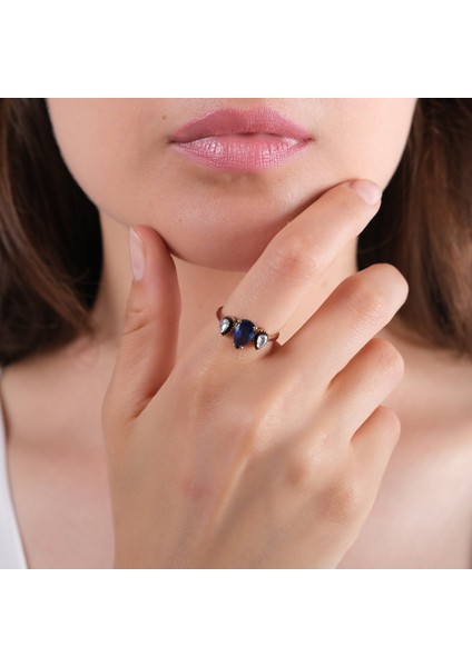 2.00 Karat Pırlanta Safir Yüzük, Gerçek Pırlanta, Sertifikalı Mücevher fiyatları