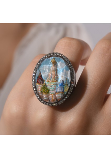 2.13 Karat Pırlanta Yüzük, Şato Motifli, Gerçek Pırlanta, Sertifikalı Mücevher modelleri