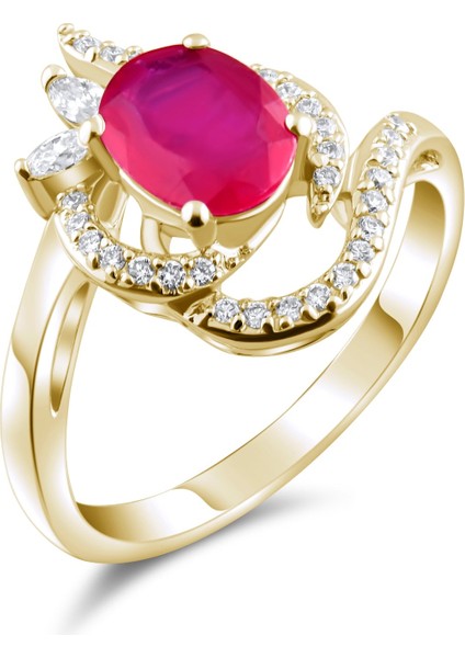 2.68 Karat Pırlanta Yakut Yüzük, Gerçek Pırlanta, Sertifikalı Mücevher fırsatları