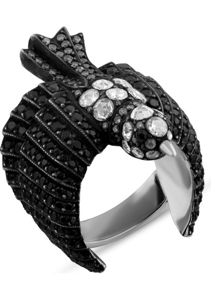 1.02 Karat Pırlanta Yüzük, Kuş Figürlü, Gerçek Pırlanta, Sertifikalı Mücevher