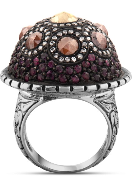 7.41 Karat Pırlanta Yakut Yüzük, Gerçek Pırlanta, Sertifikalı Mücevher