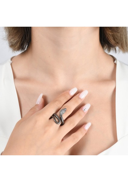 0.40 Karat Pırlanta Yakut Yüzük, Yılan Figürlü, Gerçek Pırlanta, Sertifikalı Mücevher modelleri