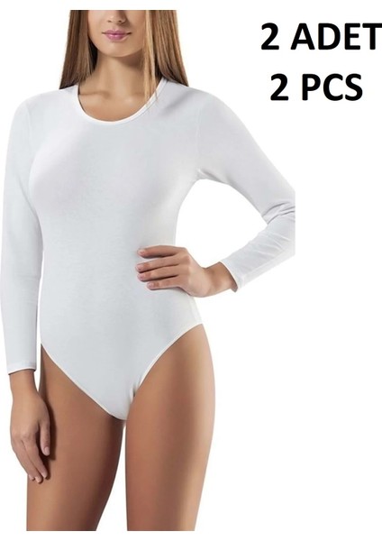 Kadın Yuvarlak Yaka % 47 Modal % 47 Cotton % 6 Elastane Kancalı 2 Adet Body