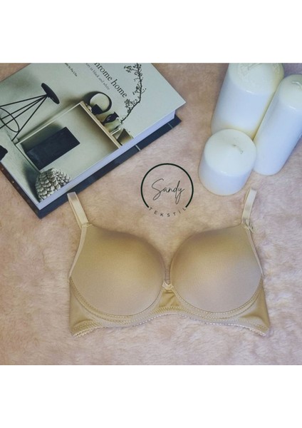 Kadın Destekli Kulaklı Basic Sütyen Ten