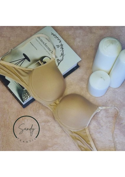 Kadın Destekli Kulaklı Basic Sütyen Ten modelleri