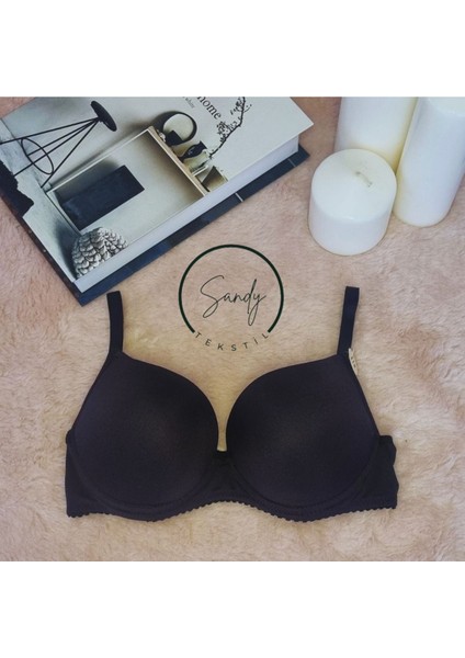 Kadın Destekli Kulaklı Basic Sütyen Siyah