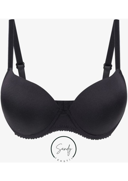 Kadın Destekli Kulaklı Basic Sütyen Siyah indirimleri