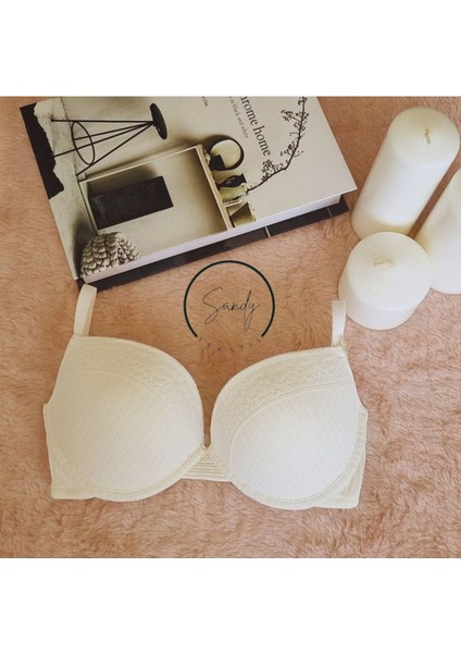 Kadın My Elegant Style Kaşkorse Ekru Sütyen