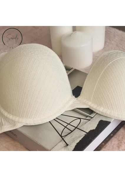 Kadın My Elegant Style Kaşkorse Ekru Sütyen fırsatları