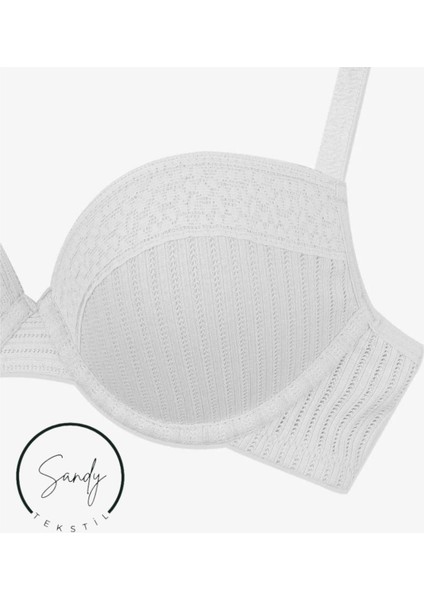 Kadın My Elegant Style Kaşkorse Ekru Sütyen indirimleri