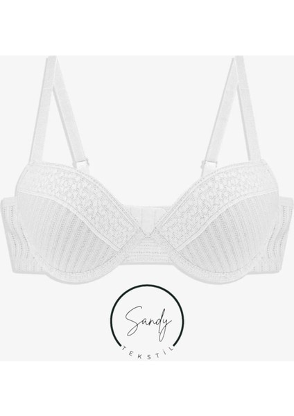 Kadın My Elegant Style Kaşkorse Ekru Sütyen