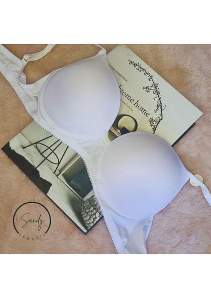 Kadın Destekli Kulaklı Basic Sütyen Beyaz modelleri