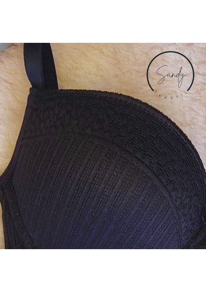 Kadın My Elegant Style Kaşkorse Siyah Sütyen fırsatları