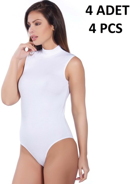 Kadın Balıkçı Yaka % 47 Modal % 47 Cotton % 6 Elastane Kancalı 4 Adet Body