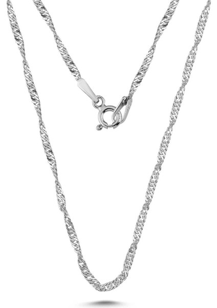 925 Ayar Gümüş Singapur Model Zincir