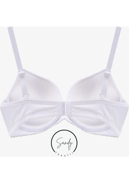 Kadın Destekli Kulaklı Basic Sütyen Beyaz