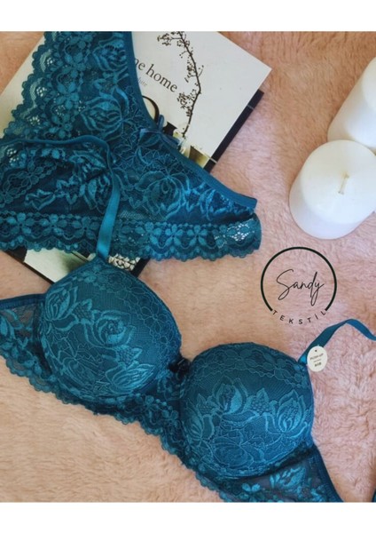 Kadın Destekli Dantelli Sütyen Takımı