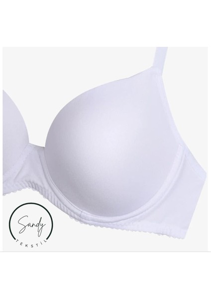 Kadın Destekli Kulaklı Basic Sütyen Beyaz indirimleri