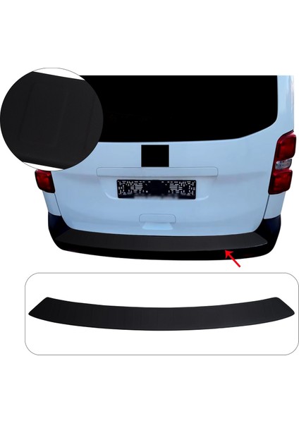 Citroen Jumpy Uyumlu 2016 ve Üzeri Long Abs Arka Tampon Üstü Koruma