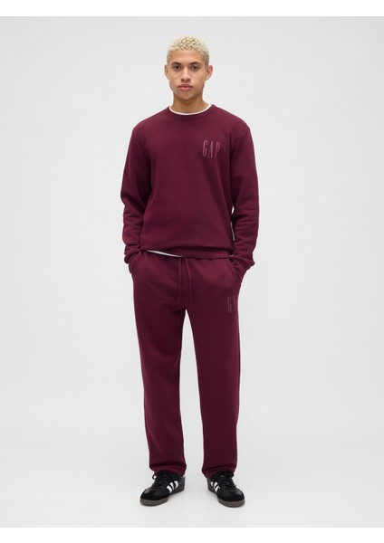 Erkek Bordo Gap Logo Fleece Sweatshirt modelleri