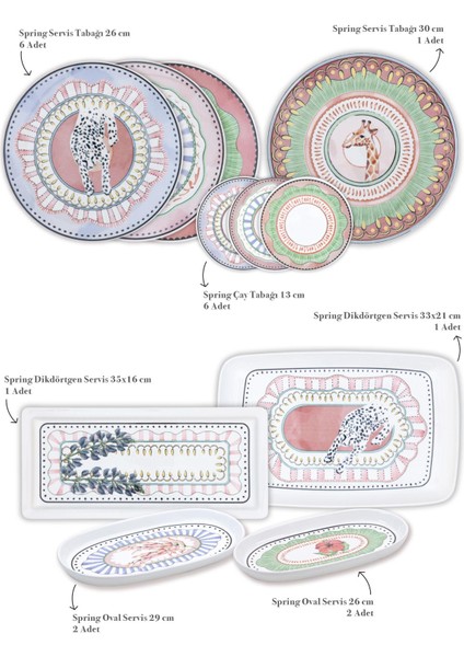 Spring Kahvaltı Takımı 6 Kişilik 19 Parça Set 1 fiyatları