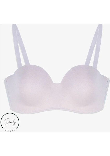 Kadın Dolgusuz Mikro Beyaz Straplez Sütyen fırsatları
