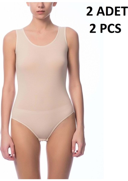 Kadın Askılı U Yaka % 47 Modal % 47 Cotton % 6 Elastane Kancalı 2 Adet Body