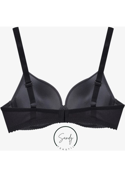 Kadın Destekli Kulaklı Basic Sütyen Siyah