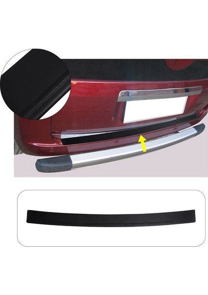 Fiat Fiorino Uyumlu 2007 ve Üzeri Abs Arka Tampon Üstü Koruma