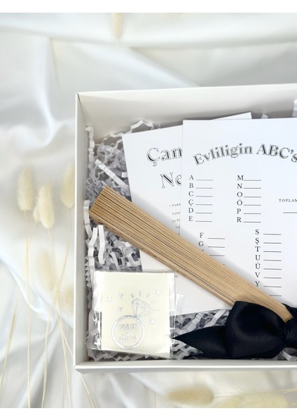 Fiyonk Konsept Bekarlığa Veda Hediye Kutusu - Siyah Fiyonk