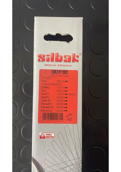 Silecek Süpürgesi Takım 600/450 Caddy/golf 5/golf 6/jetta Iıı/ Passat 6/passatcc/scirocco 12/16 SB2419C