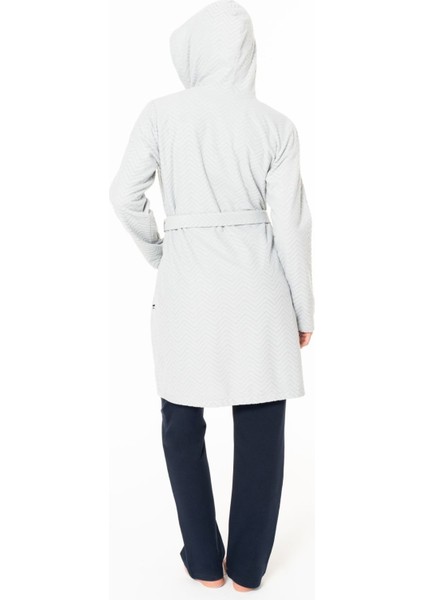U.s Polo Assn. 20127 Kadın Ince Polar Uzun Kollu Kapişonlu Sabahlık-Gri modelleri