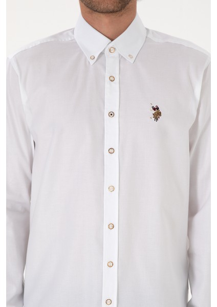 Erkek Beyaz Gömlek Basic 50307676-VR013