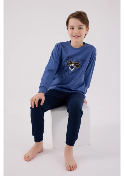 Uzun Kol Erkek Çocuk Pijama Takım 3659 fiyatları