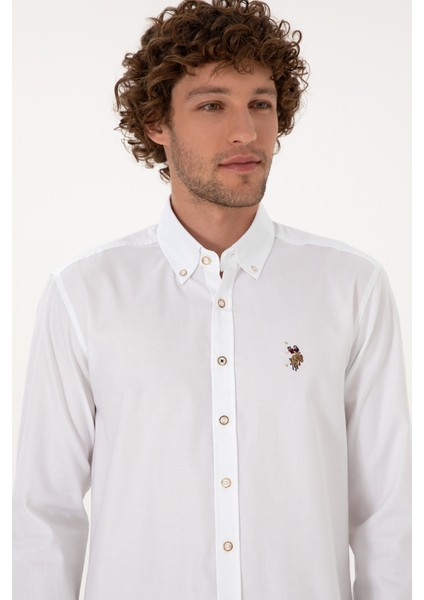 Erkek Beyaz Gömlek Basic 50307676-VR013 fiyatları