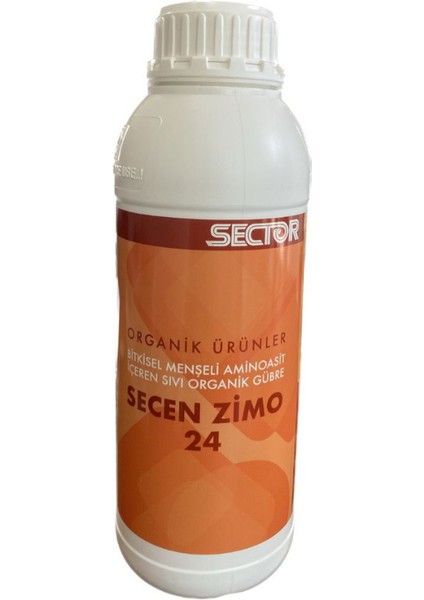 Bitkisel Menşeli Aminoasit Içeren Sıvı Organik Gübre Secen Zimo-24- 1 Litre