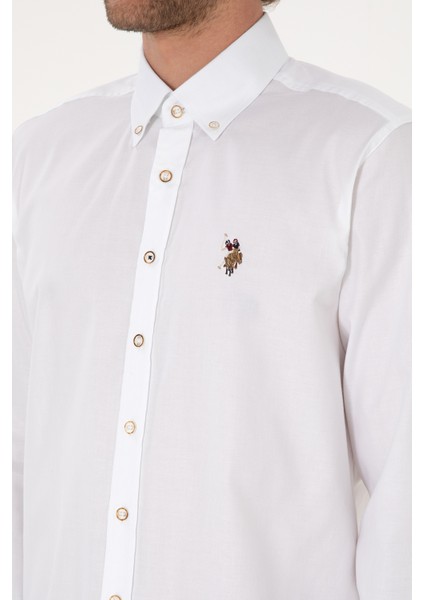 Erkek Beyaz Gömlek Basic 50307676-VR013