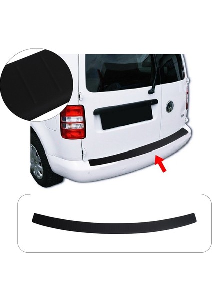Volkswagen Caddy 2-3 Uyumlu 2010-2015 Abs Arka Tampon Üstü Koruma