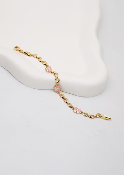 Fiyonklu 14 Ayar Altın Çocuk Künye modelleri