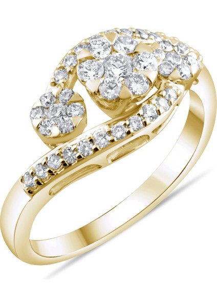 0.66 Karat Pırlanta Yüzük, Gerçek Pırlanta, Sertifikalı Mücevher fırsatları