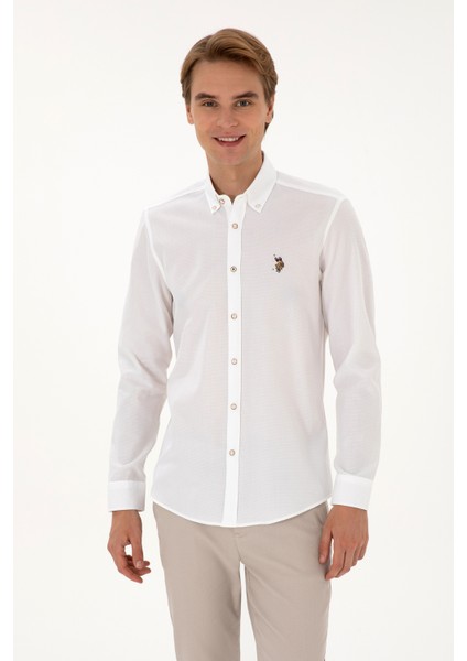 Erkek Beyaz Gömlek Basic 50307677-VR013