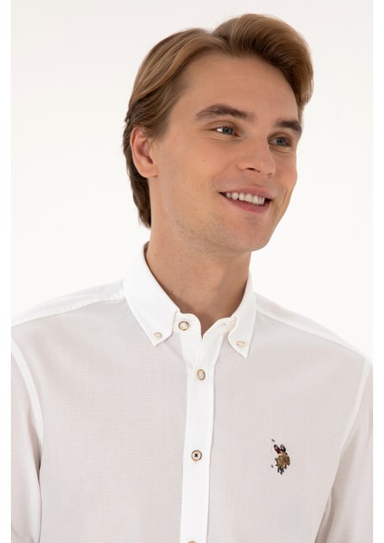 Erkek Beyaz Gömlek Basic 50307677-VR013 fiyatları