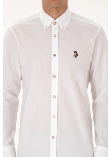 Erkek Beyaz Gömlek Basic 50307677-VR013